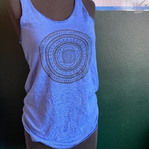 Blue racerback tank